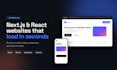 develop a responsive react nextjs website