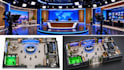 create 2d and 3d TV studio, news studio and home studio architectural design