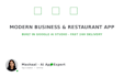 build business and restaurant app in google ai studio
