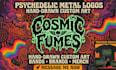 make retro stoner rock psychedelic logo art