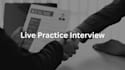 coach you through a live mock interview with real feedback