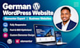 create german elementor web, german wordpress website, german business website