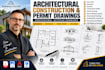 create architectural construction and permit drawings in autocad