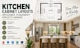 design kitchen cabinet layouts, appliance placements space planning
