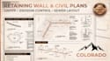 retaining wall plan erosion sediment control plan swppp sewer layout colorado