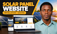 design solar panel installation website for solar companies