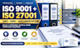 create iso 9001 qms and iso 27001 isms documentation