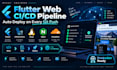 setup github actions ci cd pipeline to auto deploy flutter web app on linux vps