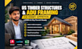 design US timber structures and wood framing for adu permits