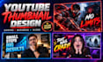 youtube thumbnail design, gaming thumbnail and amazing thumbnail design