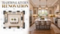 create traditional kitchen renovation plans with 3d visualization