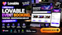 build lovable event booking ticketing and registration  web app ai website fix