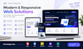 build a modern responsive frontend website
