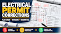correct electrical permit plans and respond to city plan check comments