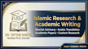 do expert islamic research and academic writing