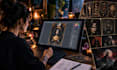 create dark gothic wicthy tarot card art and mystical illustrations