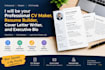 be your professional CV maker, resume builder, cover letter writer