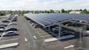 plan solar parking lot retrofits with canopy structural details