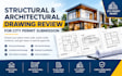 provide structural review and architectural drawing review for city permit