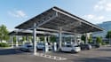 design ev charging canopies with solar structural plans
