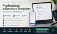 create professional docusign, pandadoc, signnow template