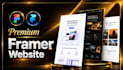 design framer website, framer landing page, figma to framer