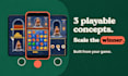 create multiple HTML5 playable ad concepts for creative testing