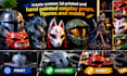 create custom 3d printed and hand painted cosplay props, figures and masks