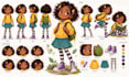 childrens book character turnaround and model sheet