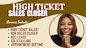 commission based sales closer high ticket sales representative