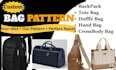 create custom bag sewing pattern and digital pattern
