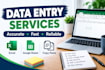 do accurate data entry, copy paste, and web research