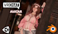 create vrchat avatar, humanoid anime avatar, vr character, avatar commission