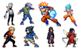 create pixel art characters game sprites, sprite sheets animation tile sets