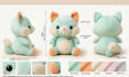 create custom plushie reference sheets, stuffed animal characters and ych design
