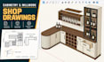 do 2d autocad shop drawings for custom cabinetry and architectural millwork