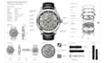 design custom watch cad, skeleton watch and 2d technical drawings