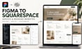 convert figma design to squarespace website design redesign with online booking