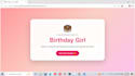 create a personalized birthday surprise website