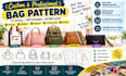 do custom totes sling bag pattern handbag technical sewing pattern making