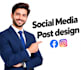 design professional social media posts