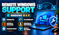 fix windows 10 and 11 PC, laptop, office, and software issues remotely