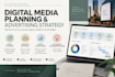 create a professional digital media plan and advertising strategy