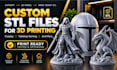 create custom files for 3d printing, cosplay and table top gaming