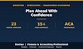 build your budget, forecast, and management accounting reports