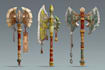 create weapon design and illustration