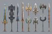 create weapon design for game art