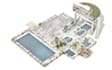 design swimming pool in your backyard frontyard pool patio deck and render in 3d