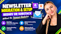 setup beehiiv substack newsletter migration and email automation