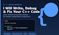 write, debug and fix cpp programming code and projects
